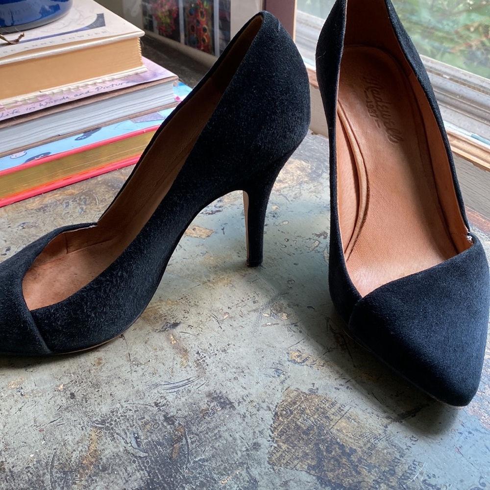 Madewell suede heels size 7